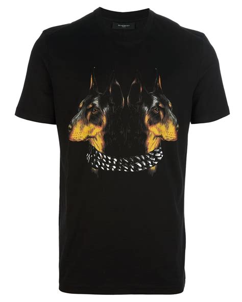 givenchy doberman t shirt ebay|Givenchy Shadow Doberman Graphic Print Men Black T.